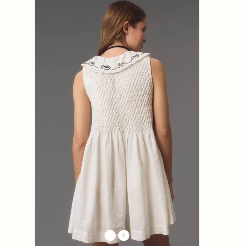 By Anthropologie A-Line Collar Romper - Picture 3 of 4